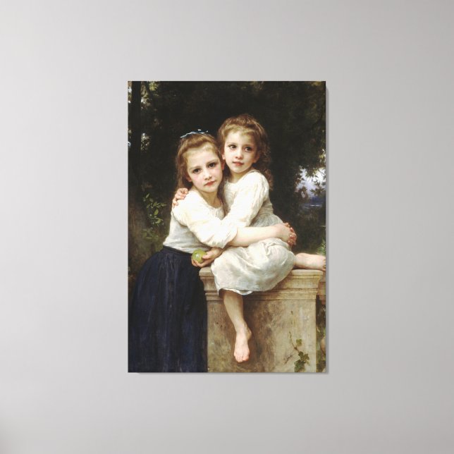 Toile Peinture classique de Bouguereau - Deux soeurs (19 (Recto)