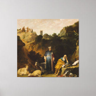 Toile Peinture Classique Restaurée : Élie et les Prophèt