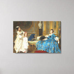Toile Peinture classique vintage de Sassy Girl avec vent