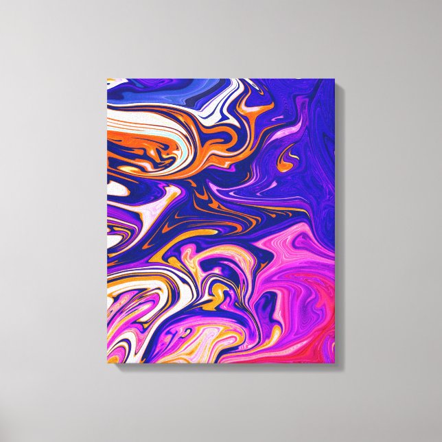 Toile Peinture colorée | Meilleur art, abstrait moderne (Recto)