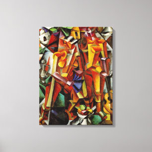 Toile Peinture cubiste abstraite moderne - reproduction