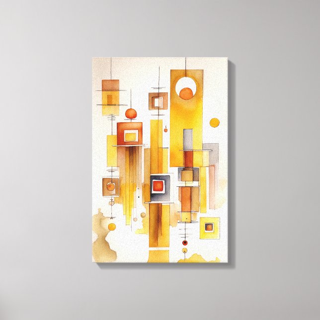 Toile Peinture d'aquarelle Abstraite (Recto)