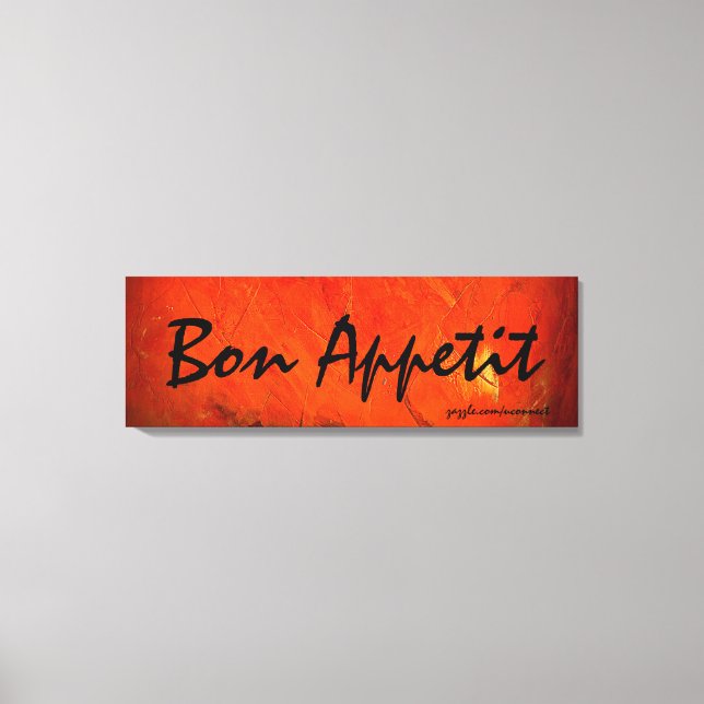 Toile Peinture d'art Bon Appetit (Recto)
