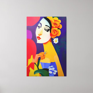 Toile Peinture d'art moderne de femmes huile de cubisme