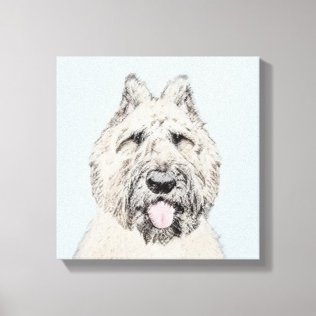Toile Peinture de Bouvier des Flandres - Art original de (Recto)