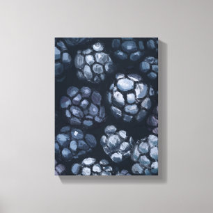 Toile Peinture de cassis - Illustration de nature morte
