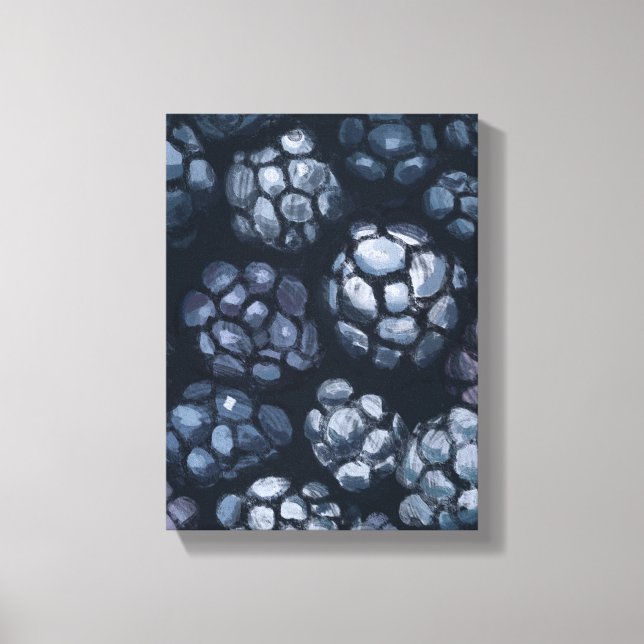 Toile Peinture de cassis - Illustration de nature morte (Recto)