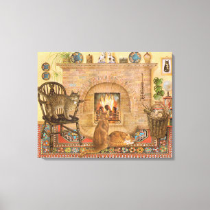 Toile Peinture de chats