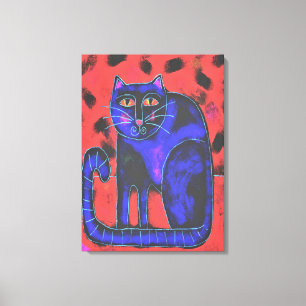 Toile Peinture de chats Abstraits