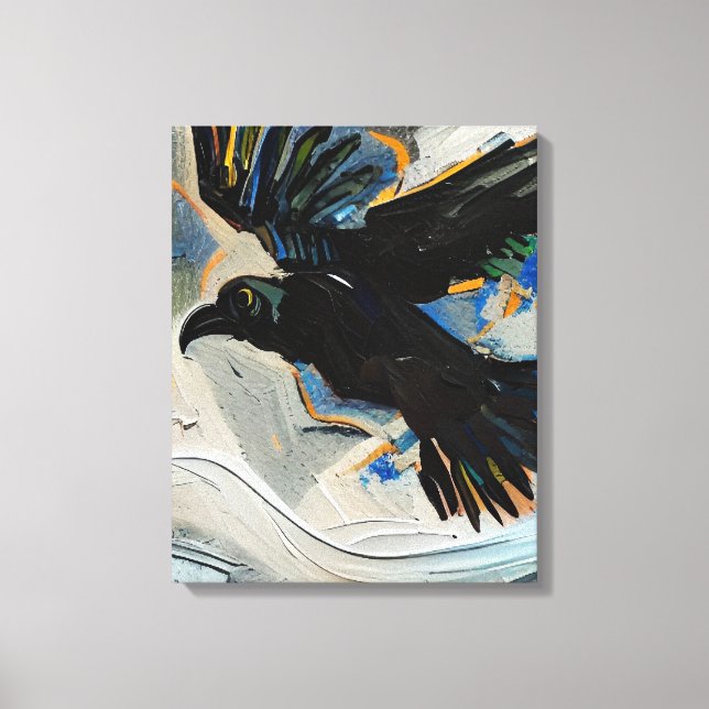 Toile Peinture de corbeau (Recto)