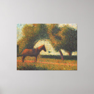 Toile Peinture de Georges Seurat : Le Panier Hitché (188