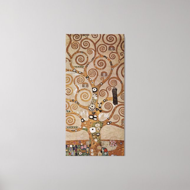 Toile Peinture de Gustav Klimt "L'arbre de vie" (1909) (Recto)