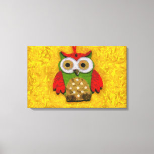 Toile Peinture de hibou