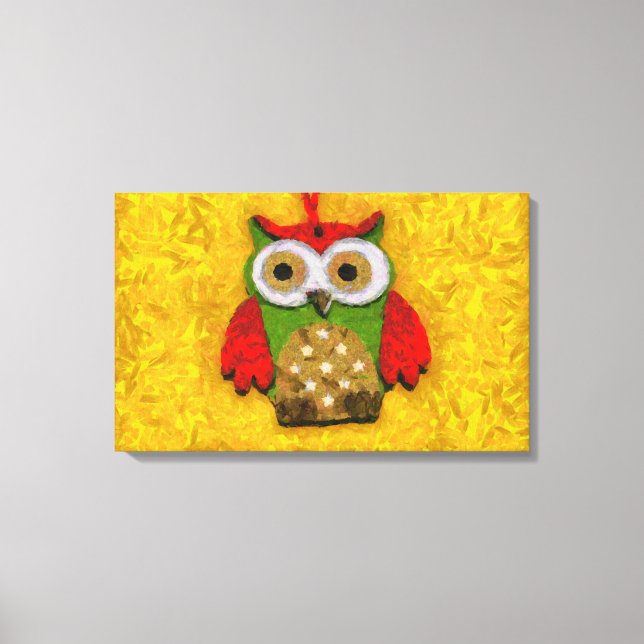 Toile Peinture de hibou (Recto)