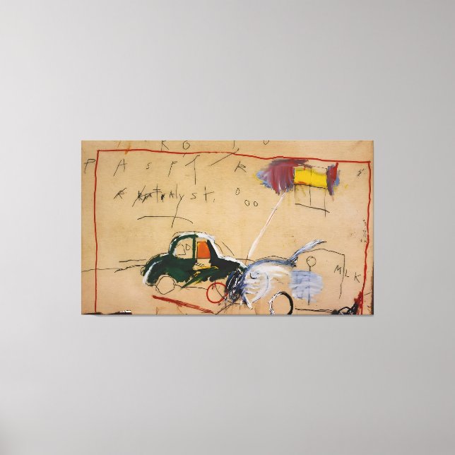 Toile peinture de Jean Michel Basquiat (Recto)