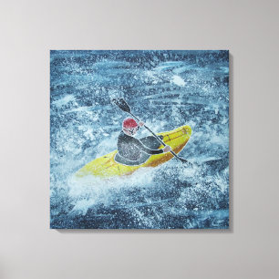 Toile Peinture de kayak de mer