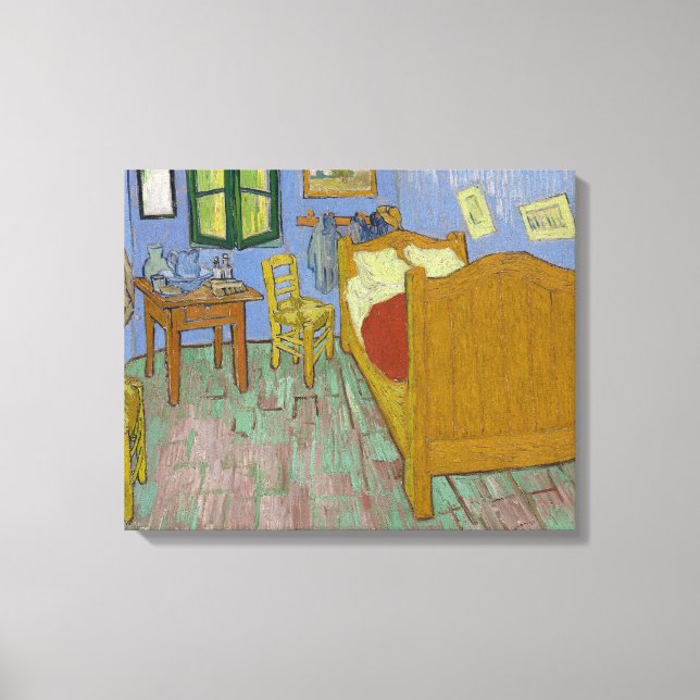 Toile Peinture de la chambre de Vincent Van Gogh (Recto)