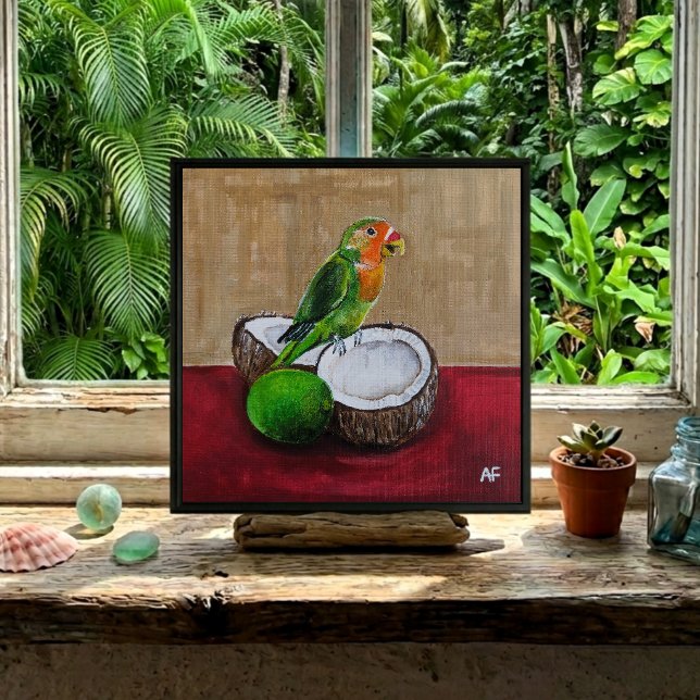 Toile Peinture de la fête tropicale de l'inséparable par (Créateur téléchargé)