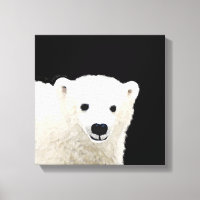 Peinture de l'ours polaire - Art original de la fa