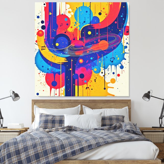 Toile Peinture de musique émotion (Insitu(Chambre))