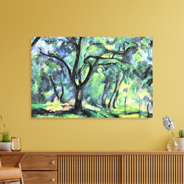 Toile Peinture de Paul Cezanne, Forêt, (Insitu(Salon))