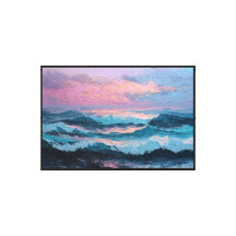 Peinture de paysage marin océanique au coucher du
