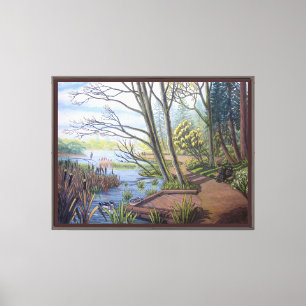 Toile Peinture de paysage printanier Lost Lagoon Vancouv