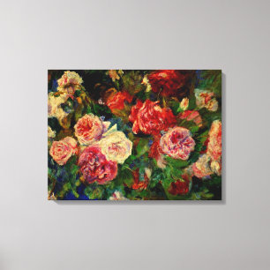 Toile Peinture de Pierre Renoir, Rose,