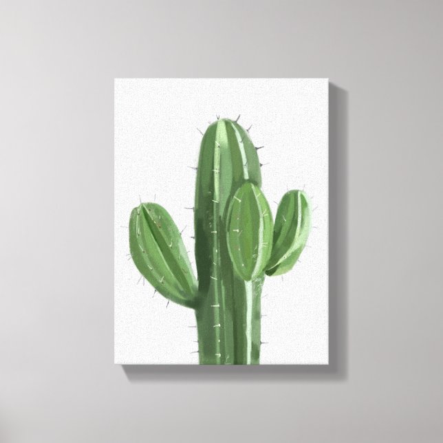 Toile Peinture de plante de cactus - Illustration de nat (Recto)