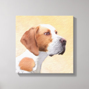Toile Peinture de pointeur - jolie art original de chien