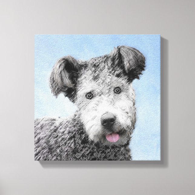 Toile Peinture de Pumi - Art de chien original mignon (Recto)
