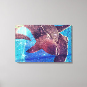 Toile Peinture de requin à marteau