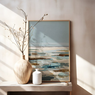 Toile Peinture de rivage côtier