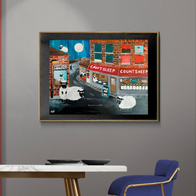 Toile Peinture de Sheep Town par Alfred Fox (Not Actual Size)