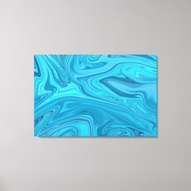 Toile Peinture des vagues bleues | Meilleure peinture ab (Recto)