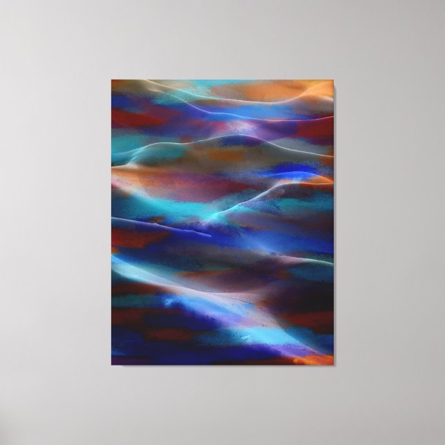 Toile Peinture dunes de sable acrylique #15 (Recto)