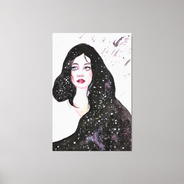 Toile Peinture féminine Universe Imprimer (Recto)