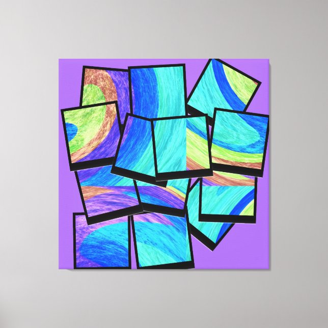 Toile peinture fine d'art Abstraite 2 (Recto)