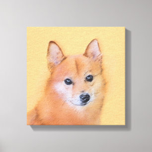 Toile Peinture finlandaise Spitz - Jote Original Chien A