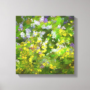 Toile Peinture fleur sauvage Impasto - Art Fleur Origina