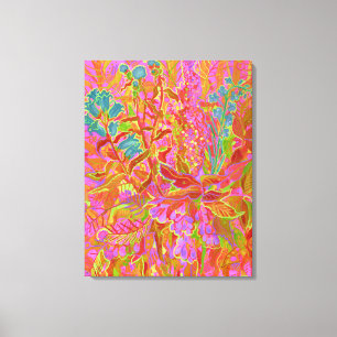 Toile Peinture florale à fleurs aux Fleurs sauvages du N