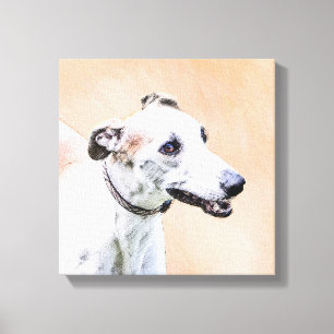 Toile Peinture Greyhound - Cute Original Chien Art