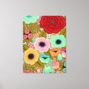 Toile Peinture Jardin Floral Pip Gerard
