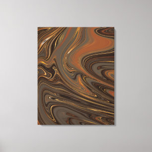 Toile Peinture Liquide Artistique Marbre Psychédélique