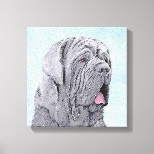 Toile Peinture Mastiff Neopolitan - Art Chien original (Recto)