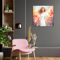 Peinture murale Art Abstrait brillant Angel