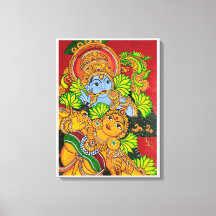 Peinture murale de Krishna radha
