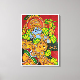 Toile Peinture murale de Krishna radha