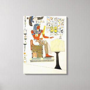 Toile Peinture murale des tombes des rois de Thebes,