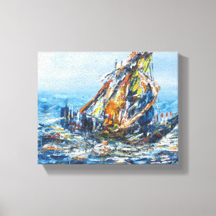 Toile Peinture murale du navire